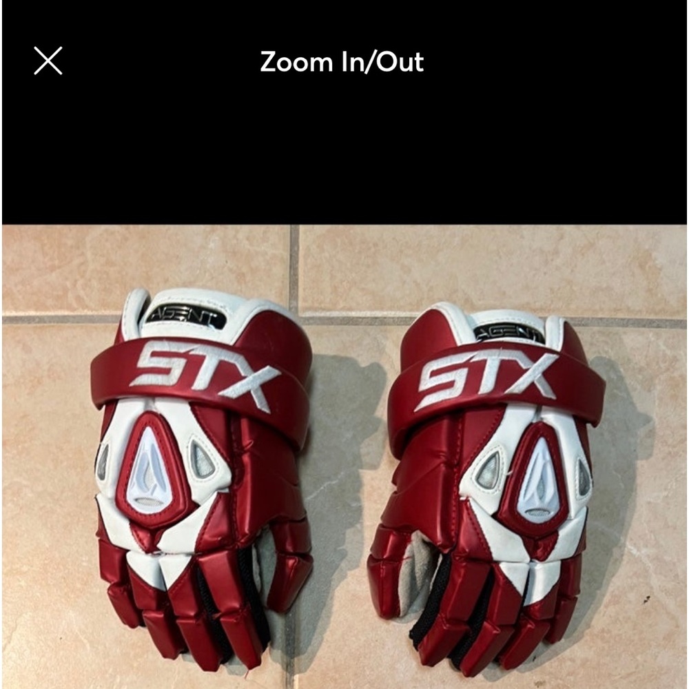On hold lacrosse gloves